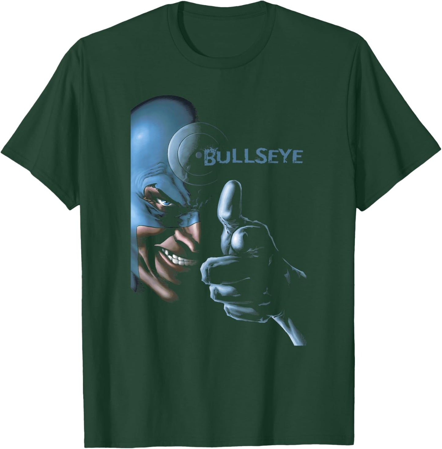 Marvel Comics Vintage Bullseye Big Face Poster T-Shirt - T-Shirt | Forest
