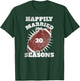 30th Wedding Anniversary Football Couple Fan Gift T-Shirt - T-Shirt | Forest