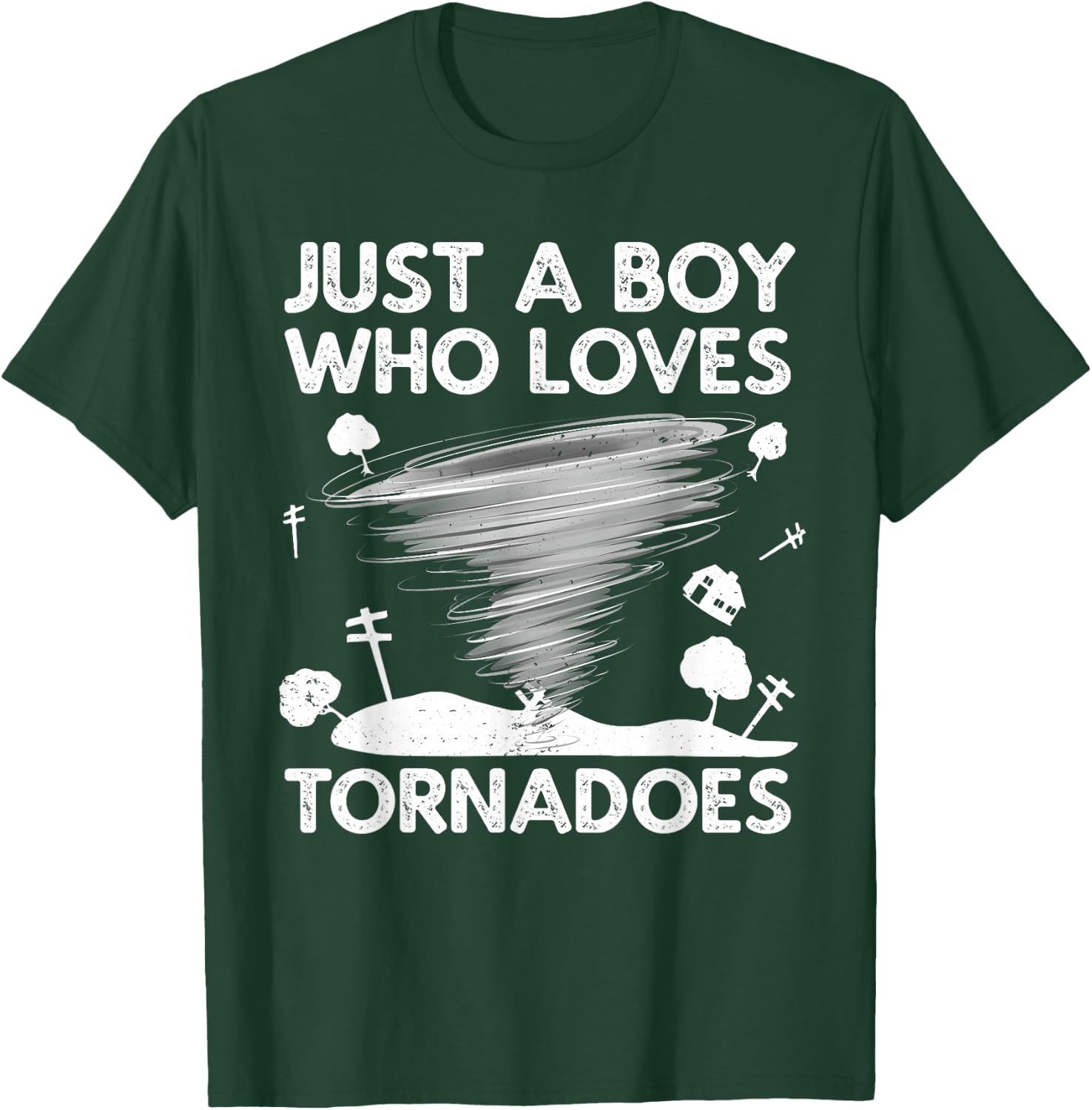 Funny Tornado Art Boys Weather Storm Tornado Chaser T-Shirt - T-Shirt | Forest