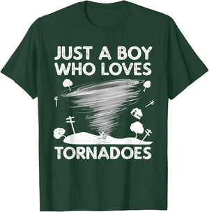 Funny Tornado Art Boys Weather Storm Tornado Chaser T-Shirt - T-Shirt | Forest
