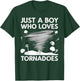 Funny Tornado Art Boys Weather Storm Tornado Chaser T-Shirt - T-Shirt | Forest