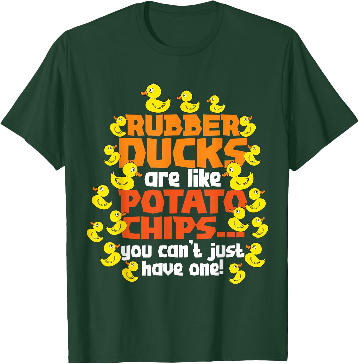 Duck Lover Art Men Women Boys Girls Rubber Duck Funny Ducks T-Shirt - T-Shirt | Forest