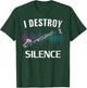 Vintage I Destroy Silence Bass Clarinet Funny Orchestra Gift T-Shirt - T-Shirt | Forest