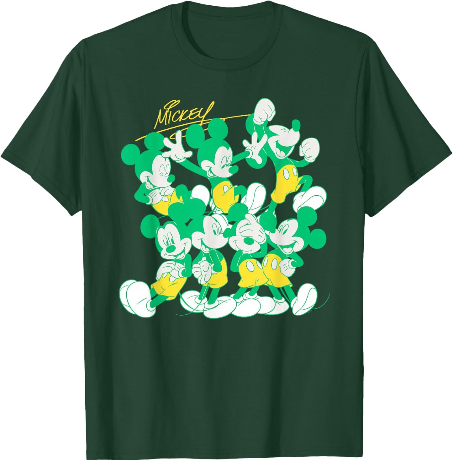 Disney Mickey Mouse Retro Classic Poses T-Shirt - T-Shirt | Forest