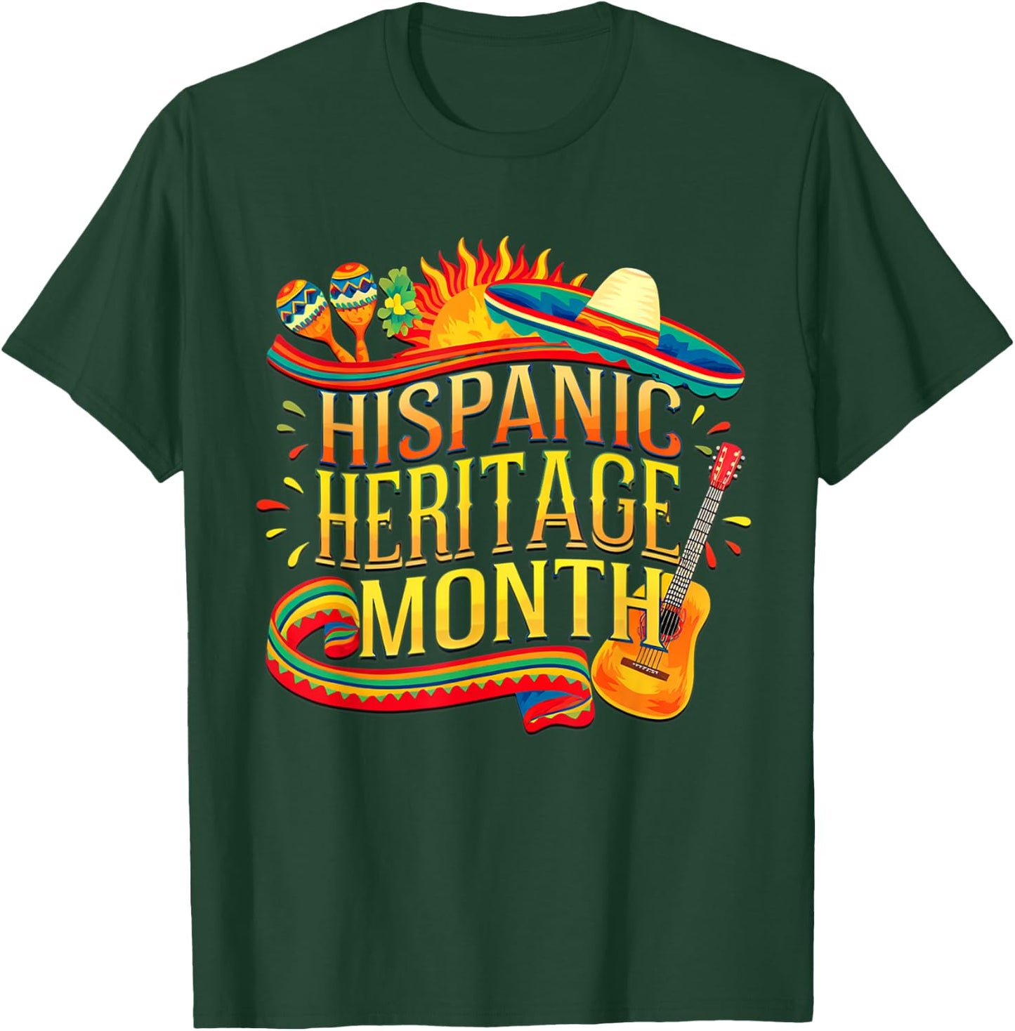 National Hispanic Heritage Month Celebrate Women T-Shirt - T-Shirt | Forest