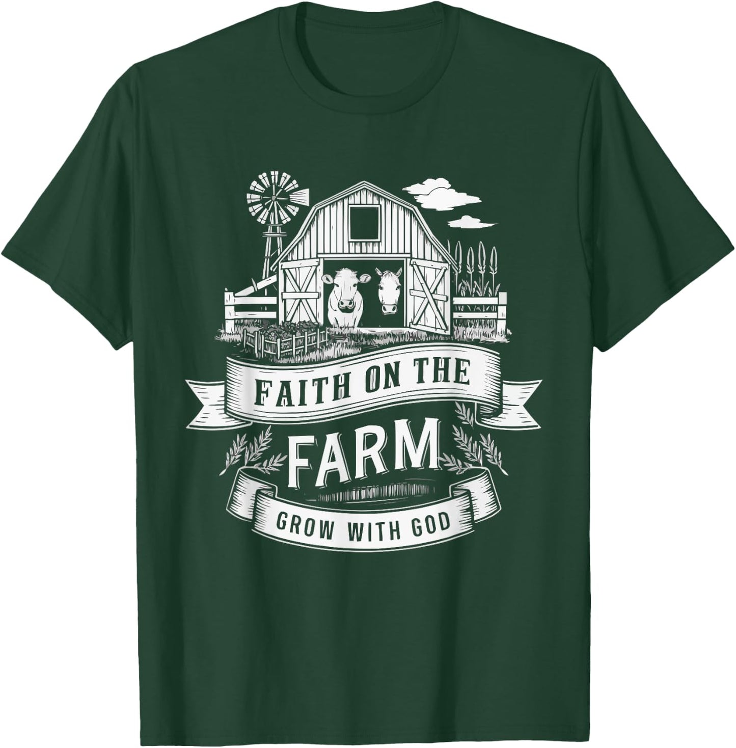 VBS Farm VBS Squad Vacation Bible School Christian Teacher T-Shirt - T-Shirt | Forest