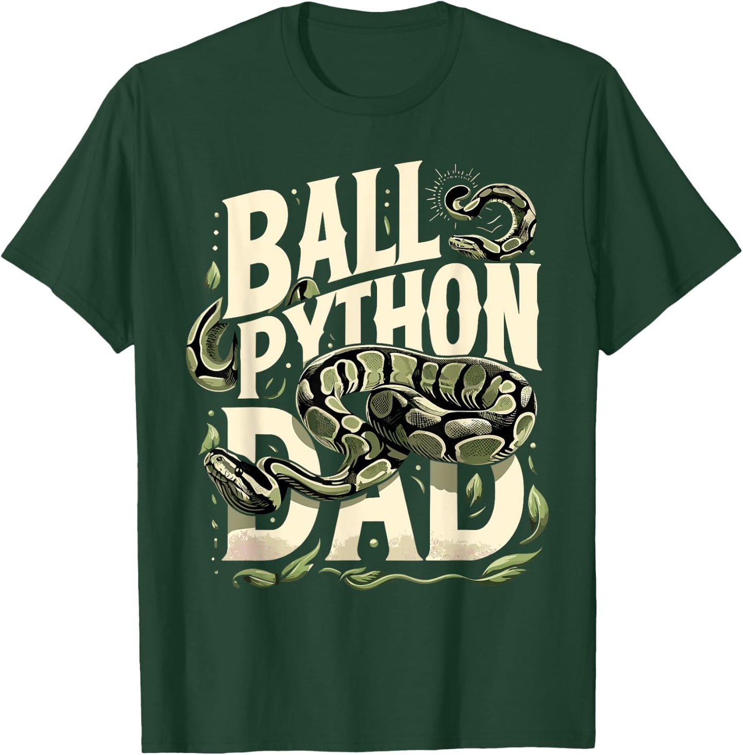 Ball Python Dad Shirt Snake Pet Owner Ball Python T-Shirt - T-Shirt | Forest