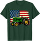 Patriotic Farmer 4th of July Tractor USA Flag T-Shirt - T-Shirt | Forest