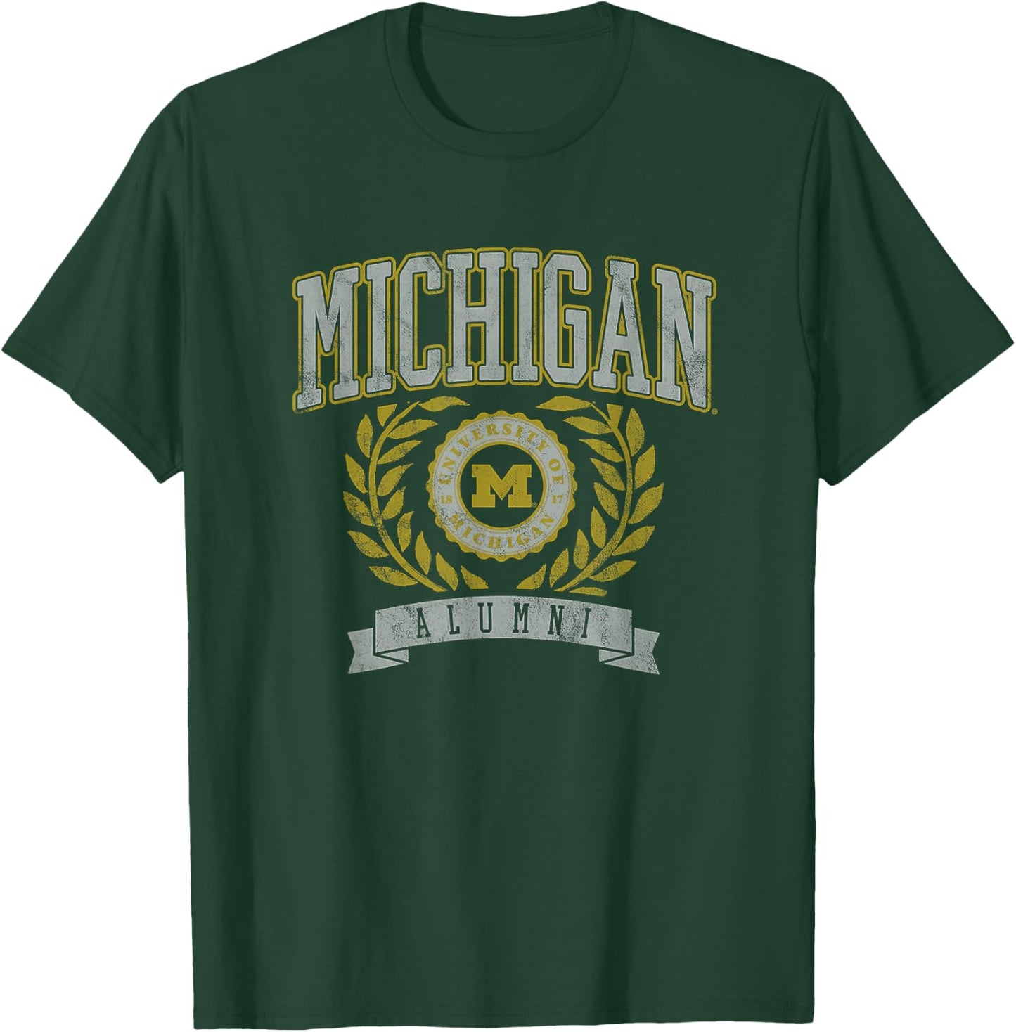 University of Michigan Wolverines U of M Alumni Seal T-Shirt - T-Shirt | Forest
