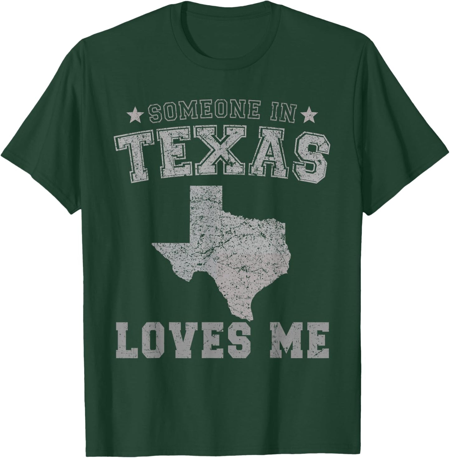 Someone in Texas Loves Me Heart Vintage State T-Shirt - T-Shirt | Forest
