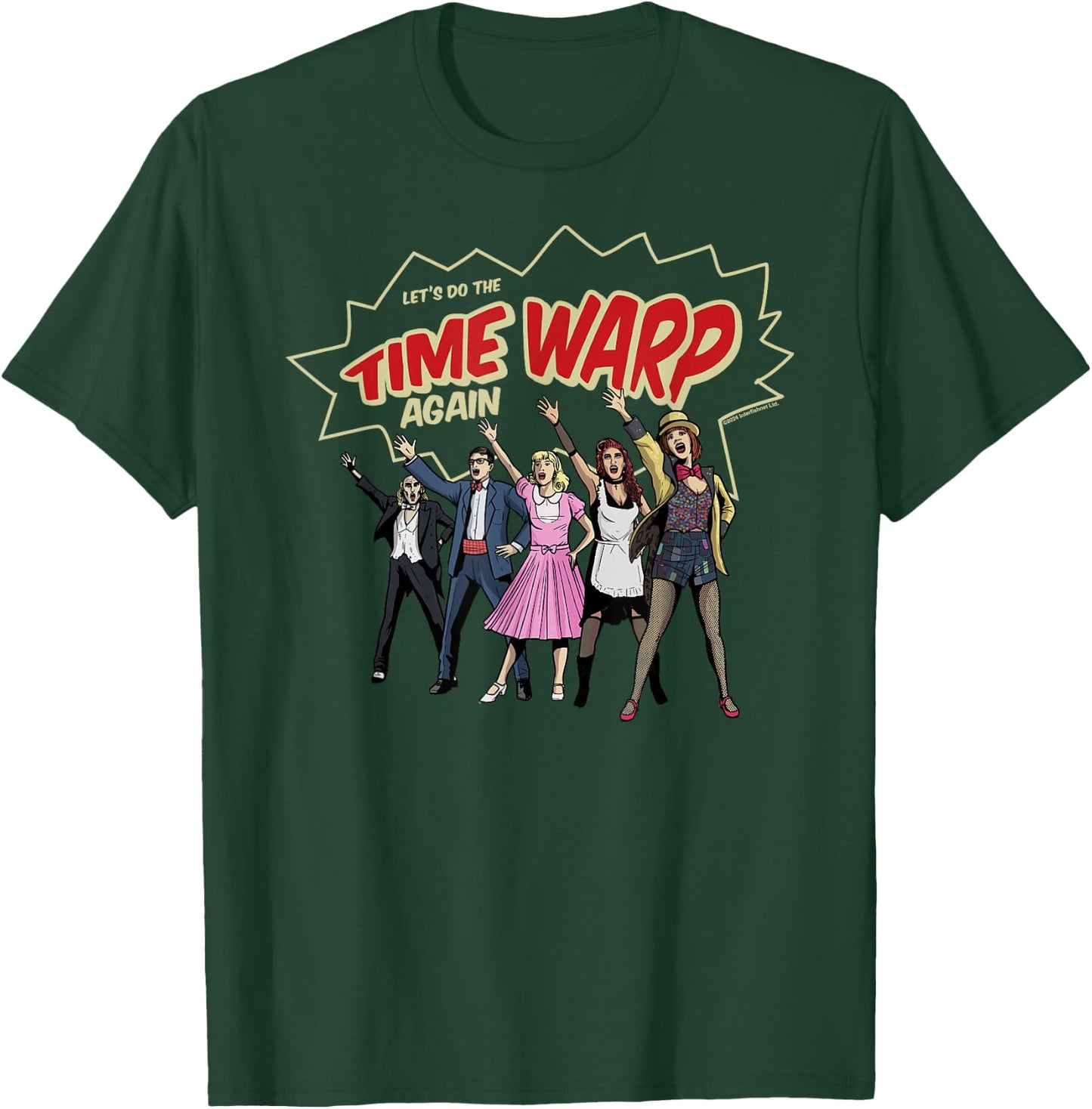 Rocky Horror Show Time Warp Lineup T-Shirt - T-Shirt | Forest