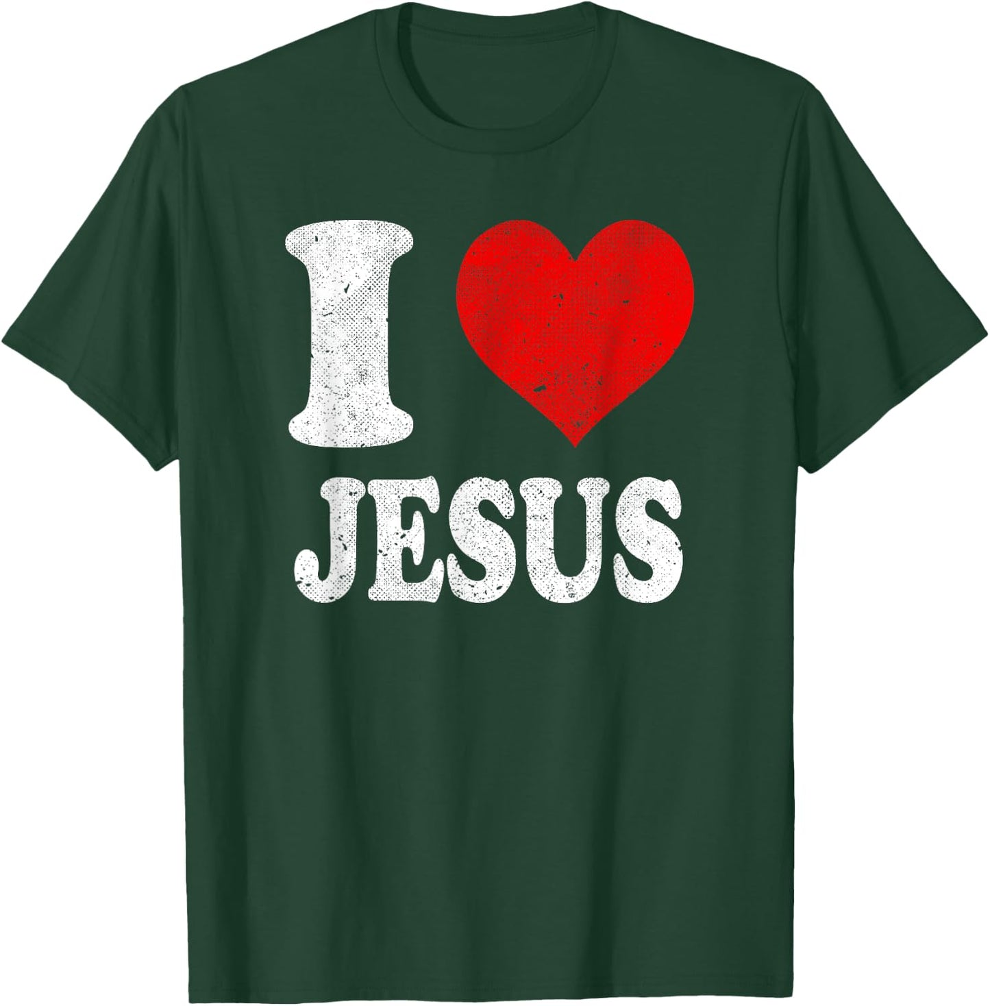 I Love Jesus Vintage T-Shirt - T-Shirt | Forest