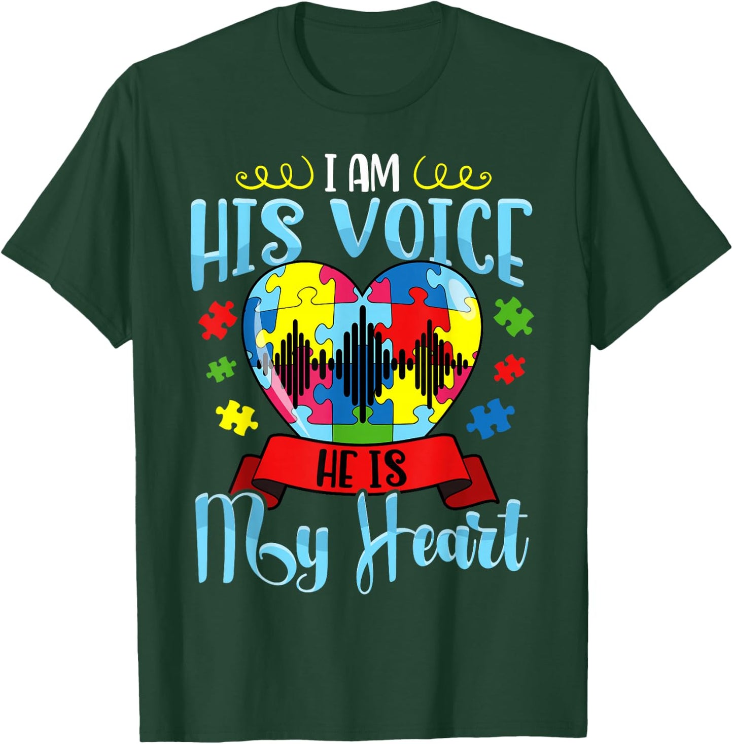 Autism Mom Shirt Autism Awareness Shirt Cute T-Shirt - T-Shirt | Forest