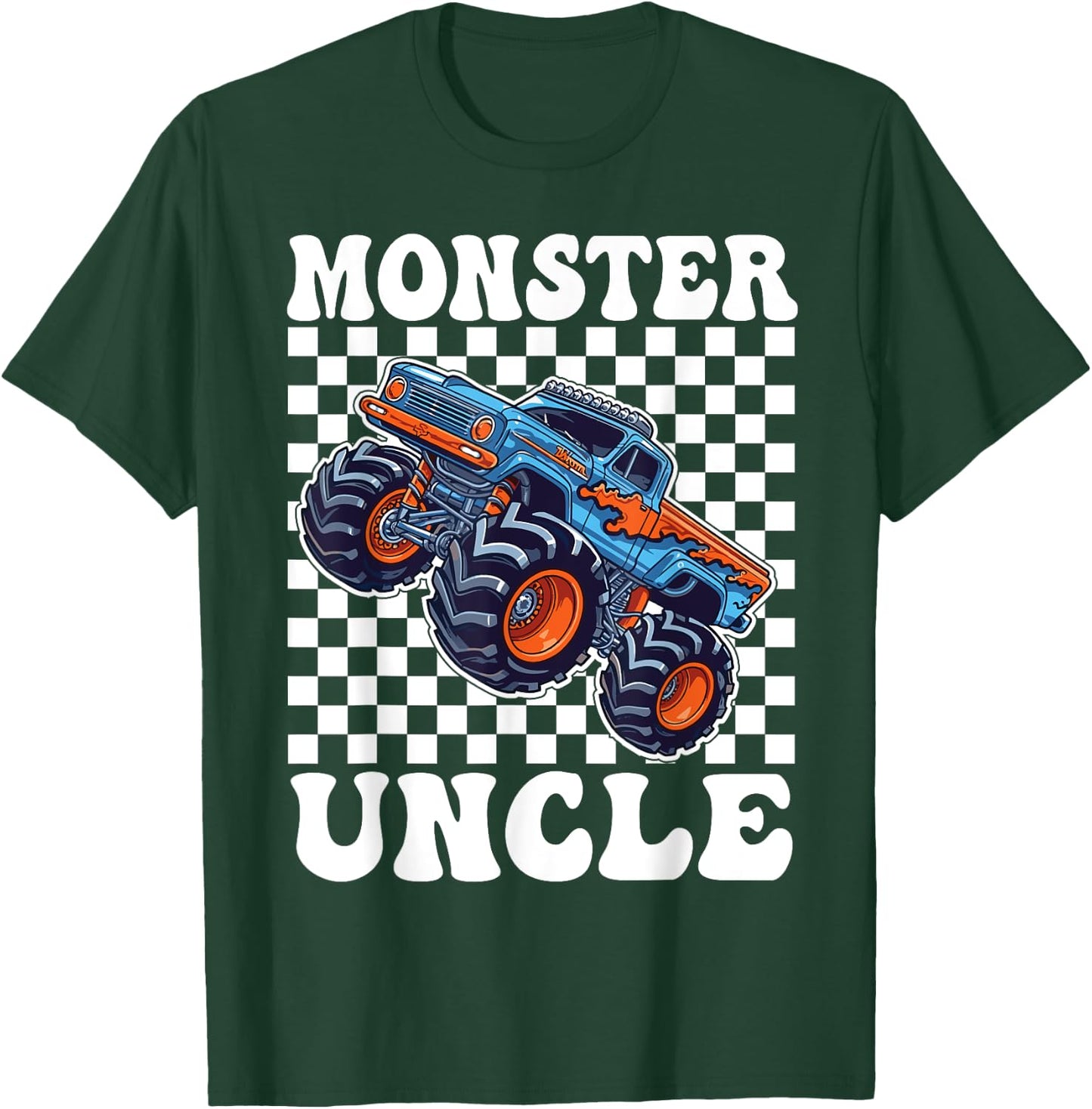 Monster Truck Uncle Monster Truck Are My Jam Truck Lovers T-Shirt - T-Shirt | Forest