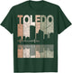 Toledo Vintage Toledo Ohio Retro Toledo Skyline , Small, Black T-Shirt - T-Shirt | Forest