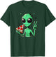 Funny Alien Head Eating Pizza UFO Extraterrestrial T-Shirt - T-Shirt | Forest