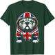 Bulldog UK British Flag England Women Kids T-Shirt - T-Shirt | Forest