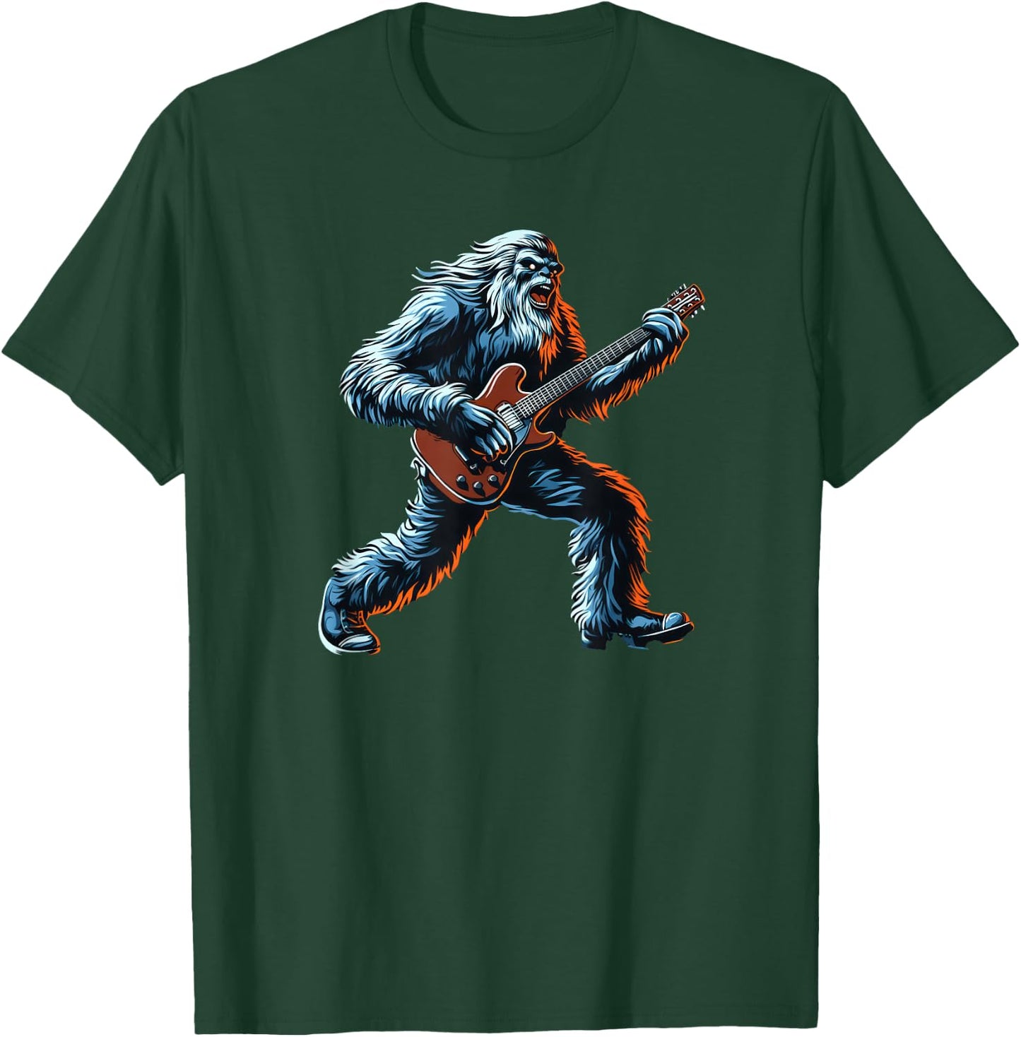Funny Bigfoot Sasquatch Rock Graphic Cool Big Foot Design T-Shirt - T-Shirt | Forest