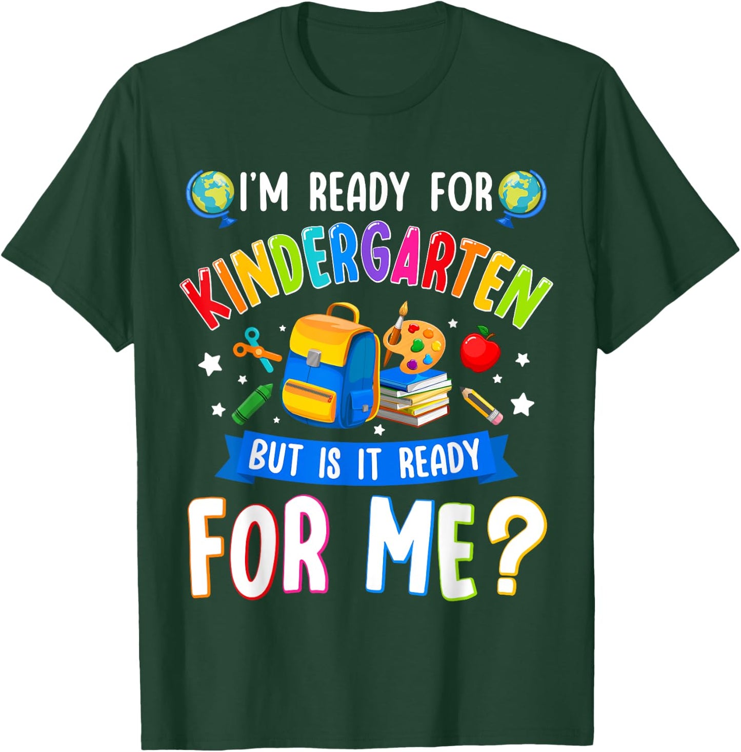 Kindergarten Back To School First Day Of Kindergarten T-Shirt - T-Shirt | Forest
