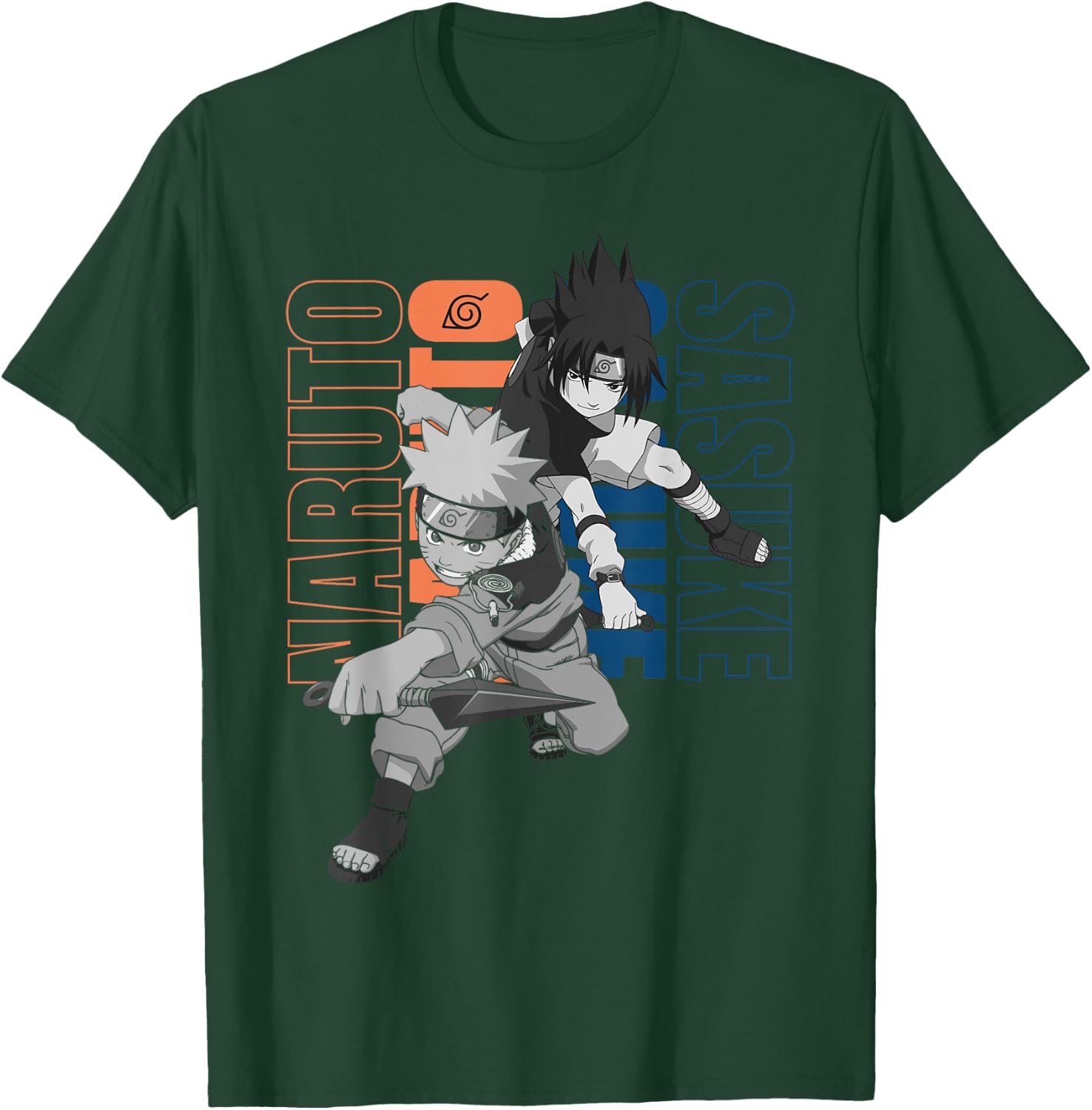 Naruto Kakashi & Sasuke T-Shirt - T-Shirt | Forest