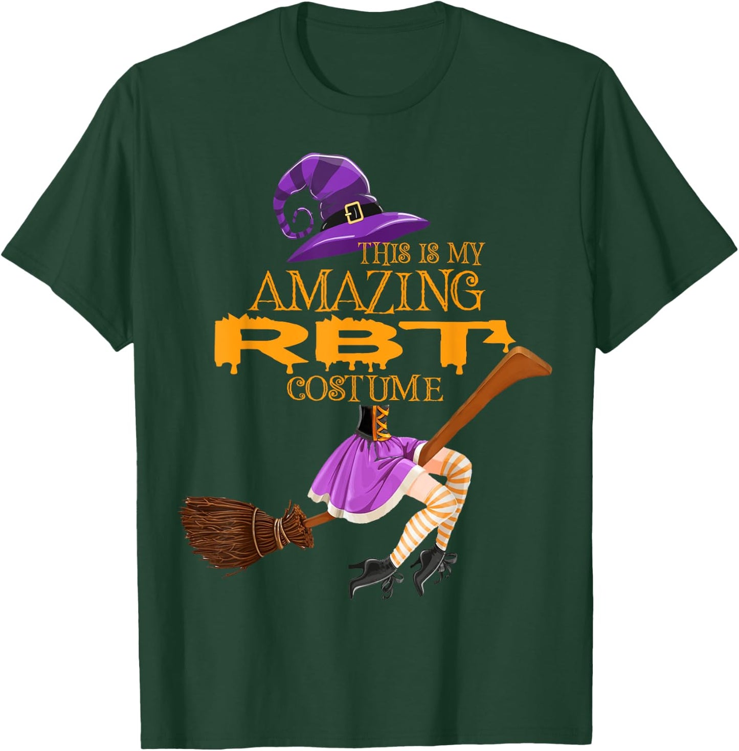 RBT Costume Witch Halloween Registered Behavior Technician T-Shirt - T-Shirt | Forest