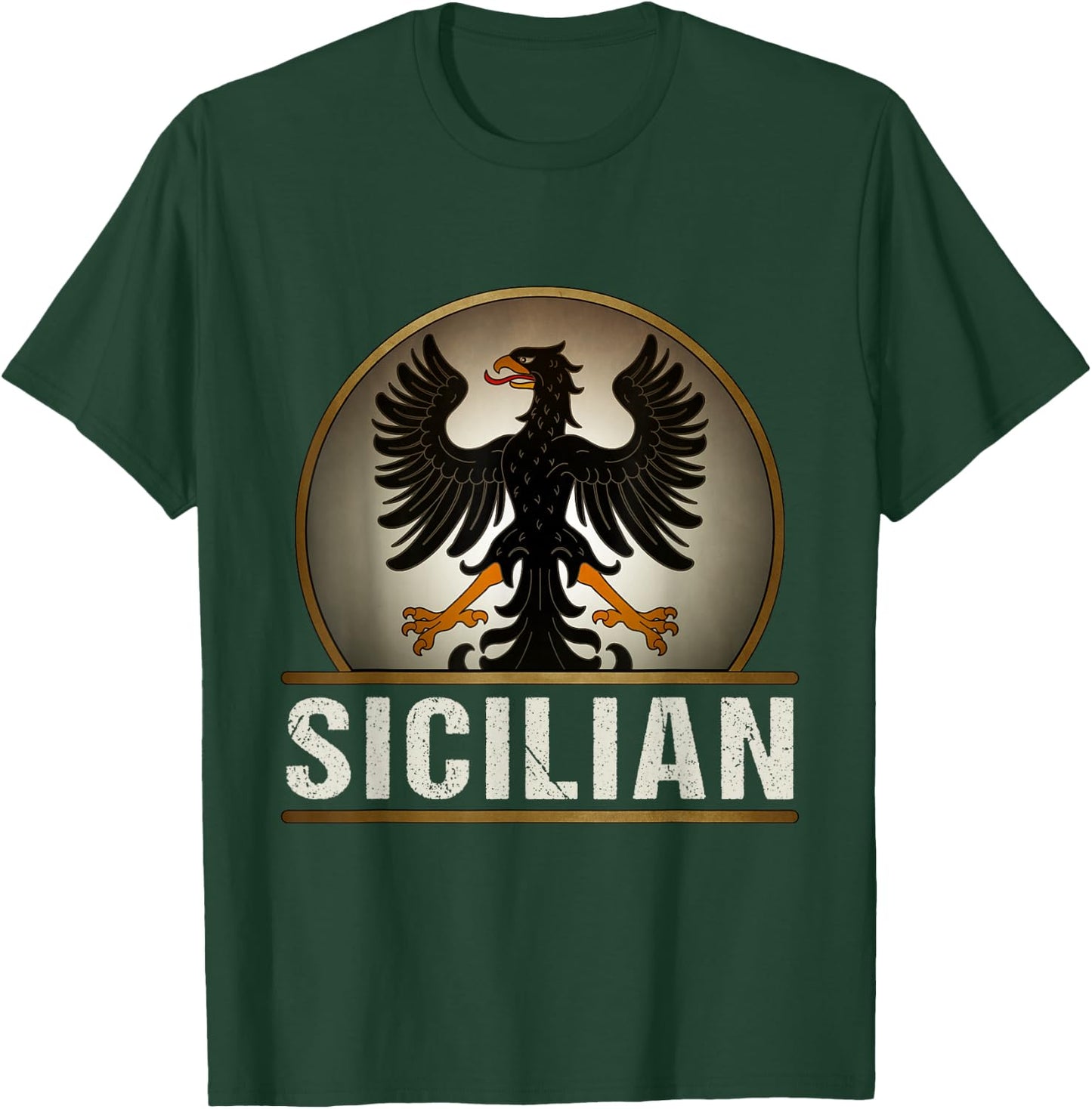 Sicilian Heritage Sicily Heraldry T-Shirt - T-Shirt | Forest