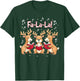 Fa-La-La Reindeer Christmas Caroling Festive Holiday T-Shirt - T-Shirt | Forest