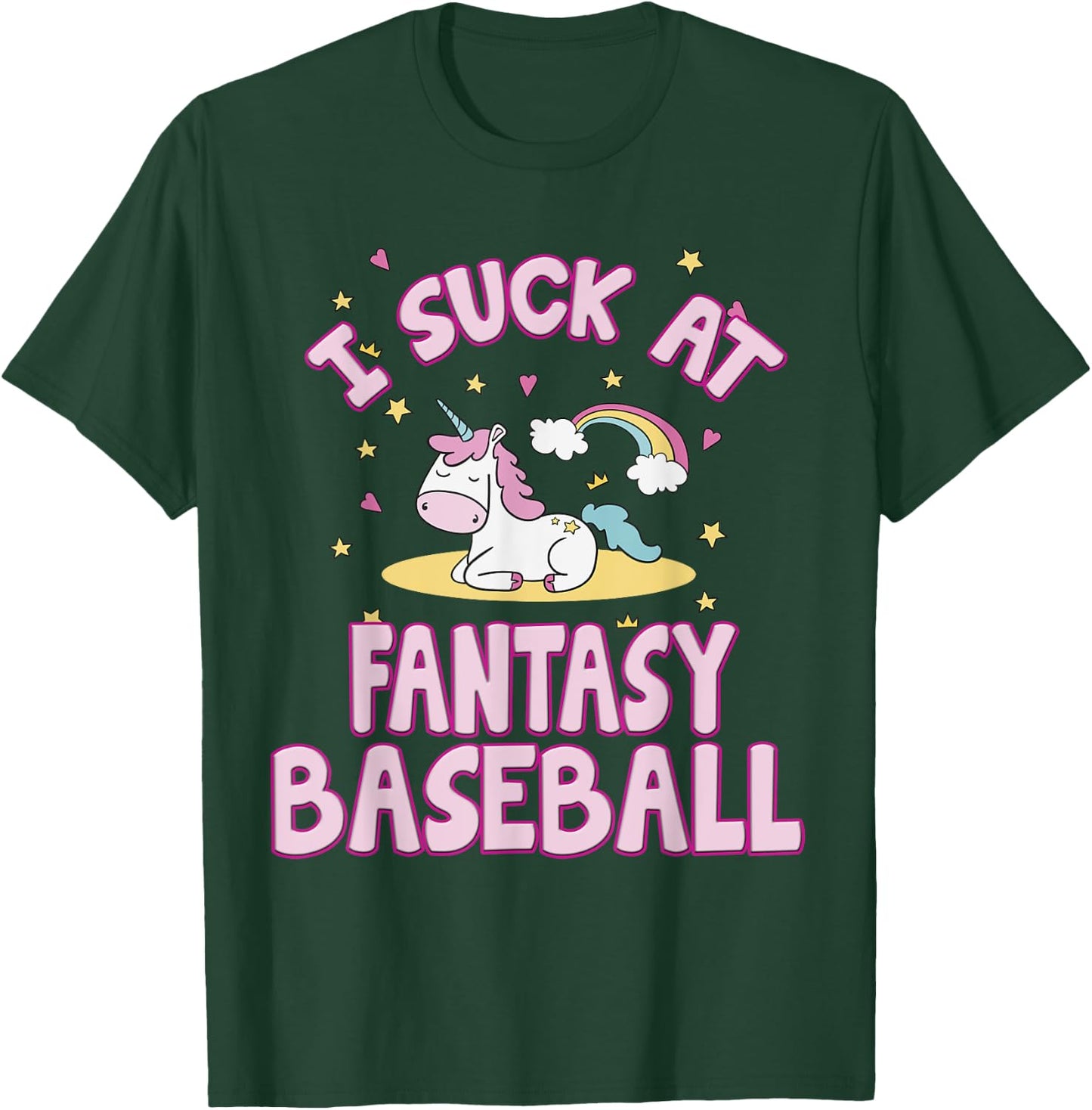 I Suck At Fantasy Baseball Draft Party T-Shirt - T-Shirt | Forest
