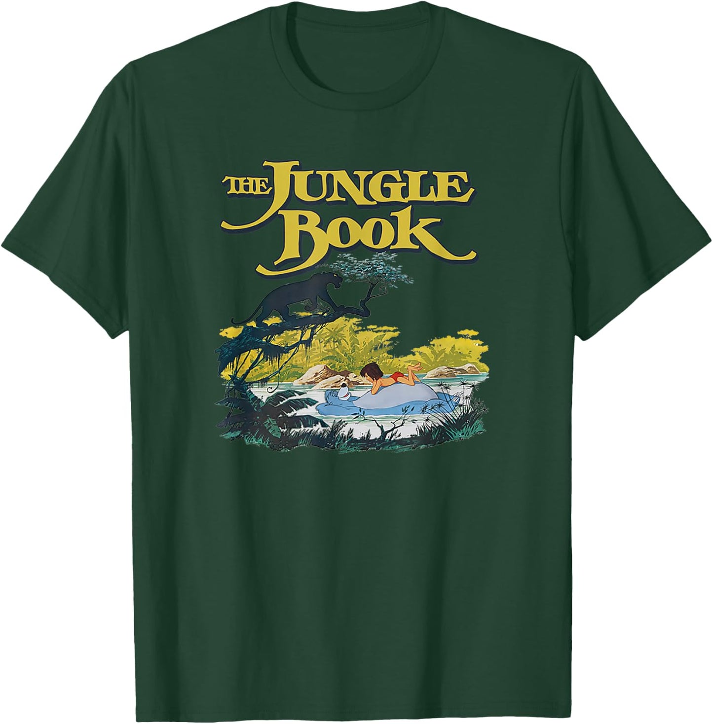 Disney The Jungle Book Classic Group Poster T-Shirt - T-Shirt | Forest