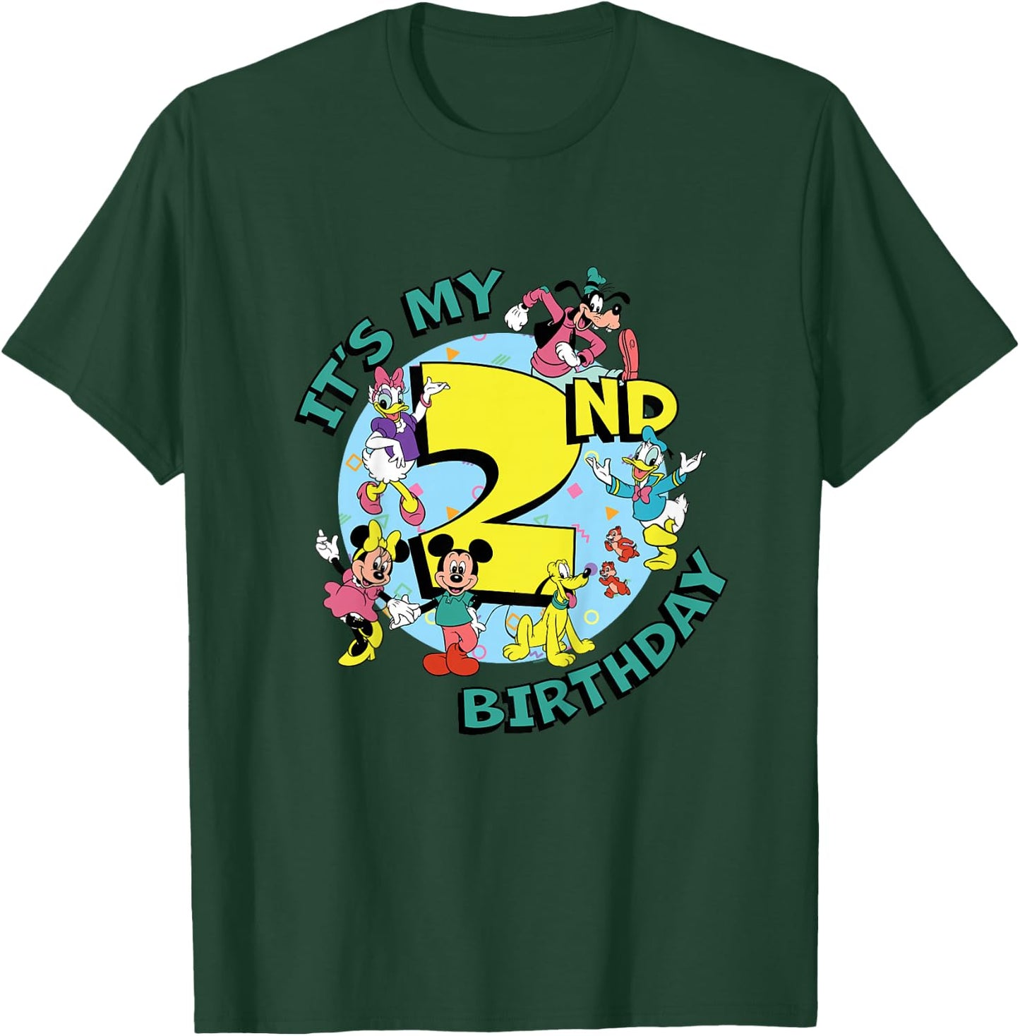Disney Mickey and Friends It’s My Second 2nd Birthday T-Shirt - T-Shirt | Forest