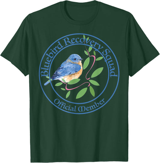 Bluebird Recovery, Eastern Bluebirds, Bluebird Volunteers T-Shirt - T-Shirt | Forest
