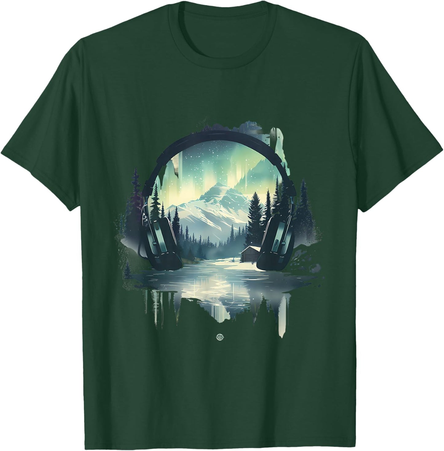 Headphones Music DJ Beatmaker Nature Dance Music House Music T-Shirt - T-Shirt | Forest