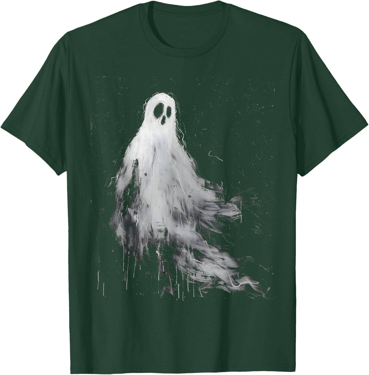 Spirit Ghost Horror Spooky Scary Halloween Grunge Aesthetic T-Shirt - T-Shirt | Forest