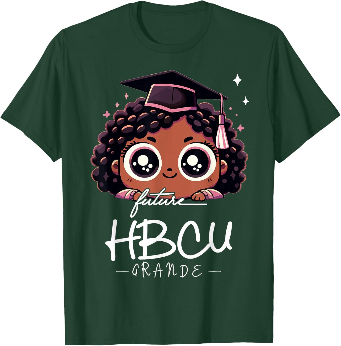 Future HBCU Grad Black Girl Kids Graduation HBCU T-Shirt - T-Shirt | Forest