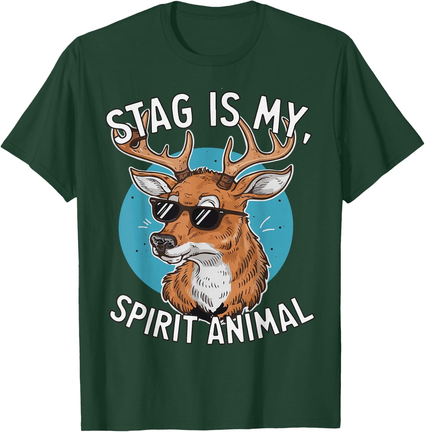 Stag Deer Lover Funny Stag Totem Spirit Animal T-Shirt - T-Shirt | Forest