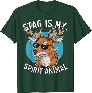 Stag Deer Lover Funny Stag Totem Spirit Animal T-Shirt - T-Shirt | Forest