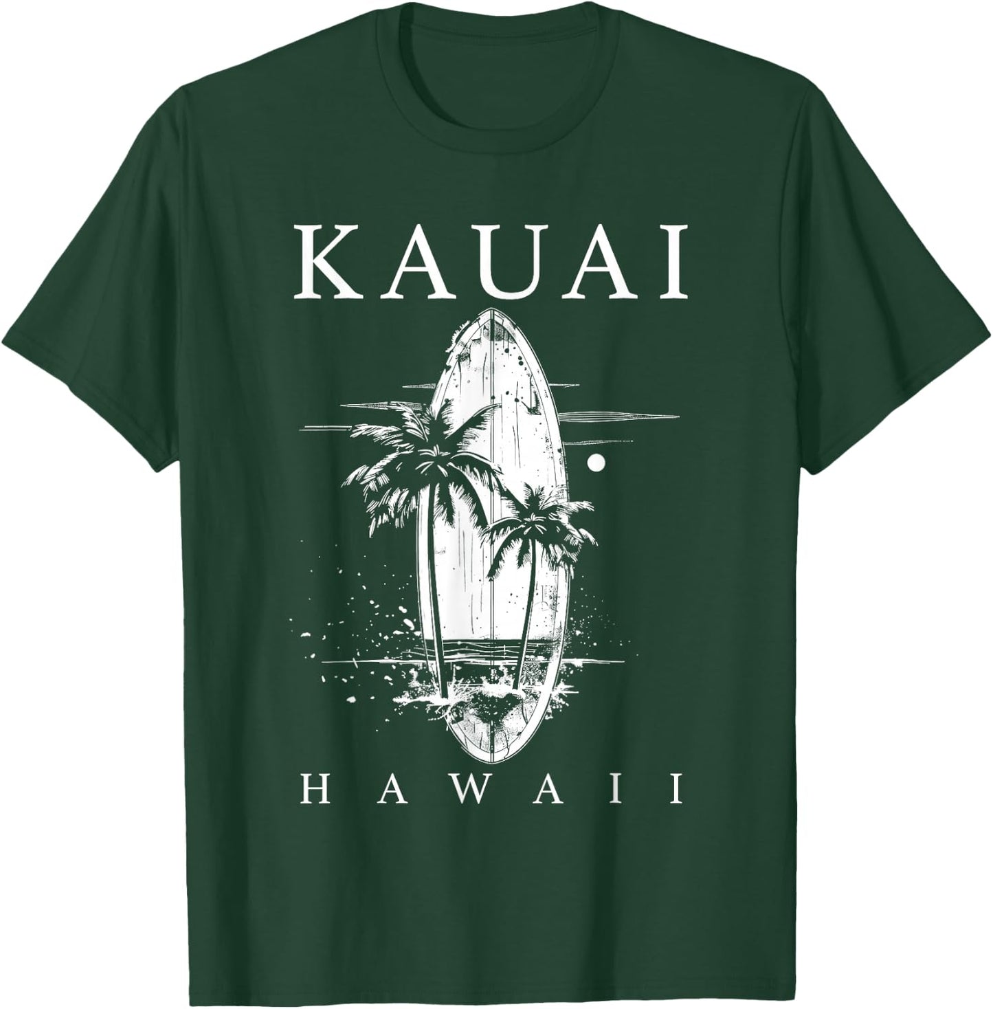 Kauai Hawaii Surf Hawaii Vintage Surfer T-Shirt - T-Shirt | Forest