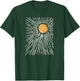 Sunburst Vintage Design Men Women T-Shirt - T-Shirt | Forest