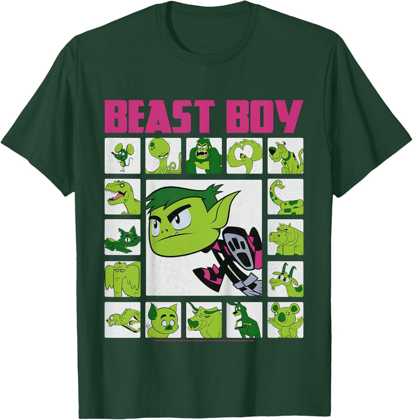 Kids DC Comics Teen Titans Go! Beast Boy Box Up T-Shirt - T-Shirt | Forest