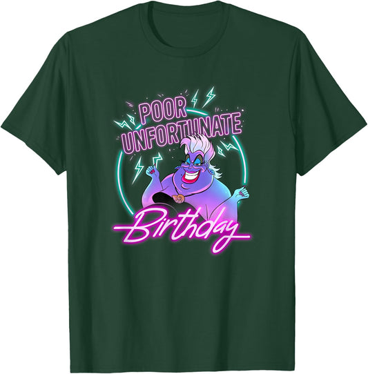Disney Villains Ursula Poor Unfortunate Birthday T-Shirt - T-Shirt | Forest