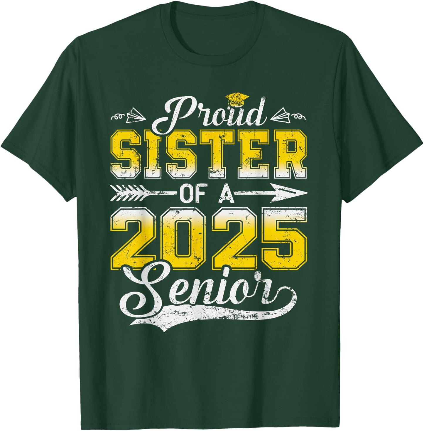 Proud Mom of a 2025 Senior Graduate, Funny Vintage T-Shirt - T-Shirt | Forest