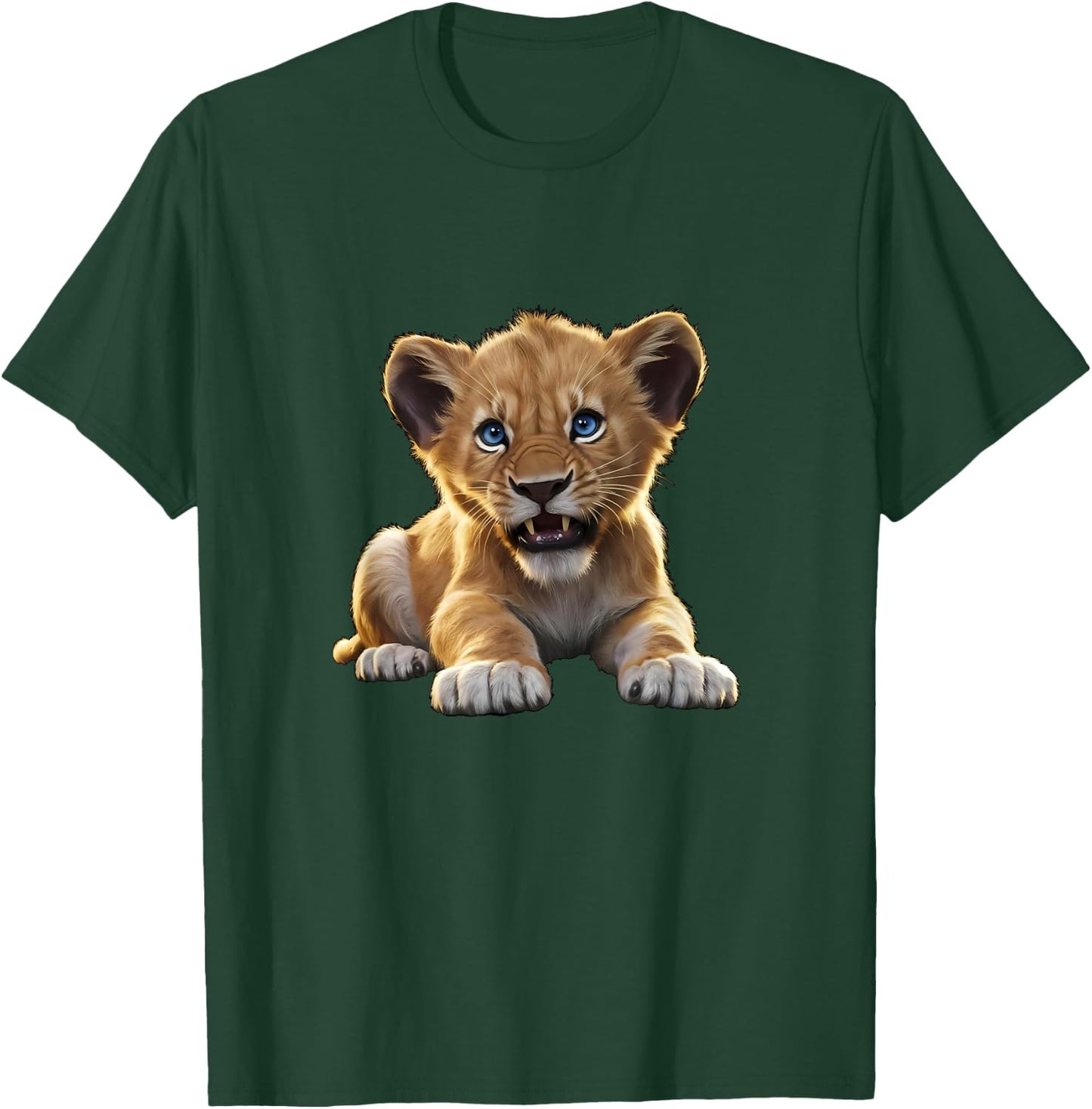 Lion Cub Angry Lion Lovers Lion Shirt Boys Girls Male Lions T-Shirt - T-Shirt | Forest