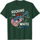 Rocking The Red White and Blue Guitar 4th Of July Musician T-Shirt - T-Shirt | Forest