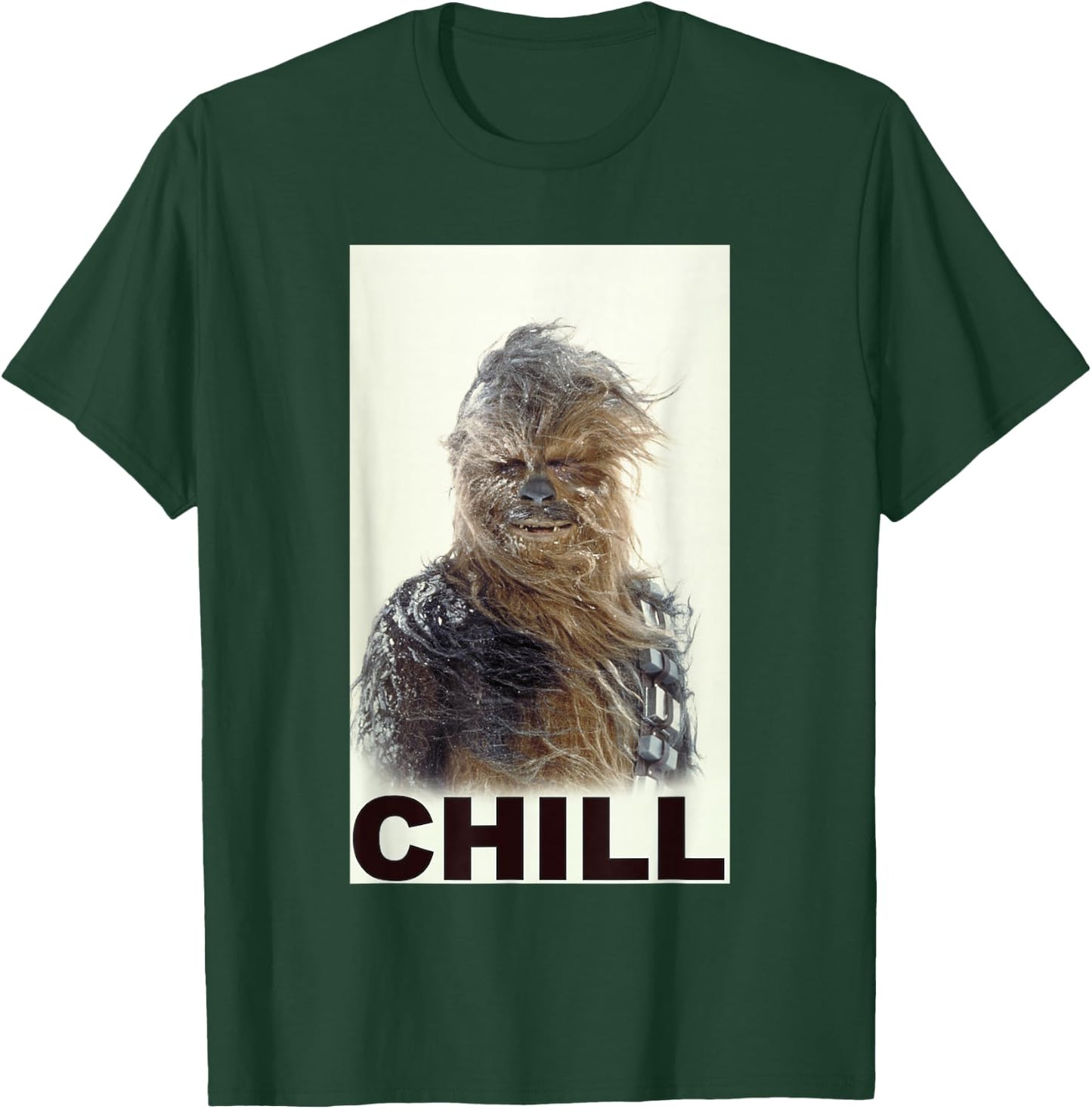 Star Wars Classic Chewbacca Chill Windswept Movie Panel T-Shirt - T-Shirt | Forest