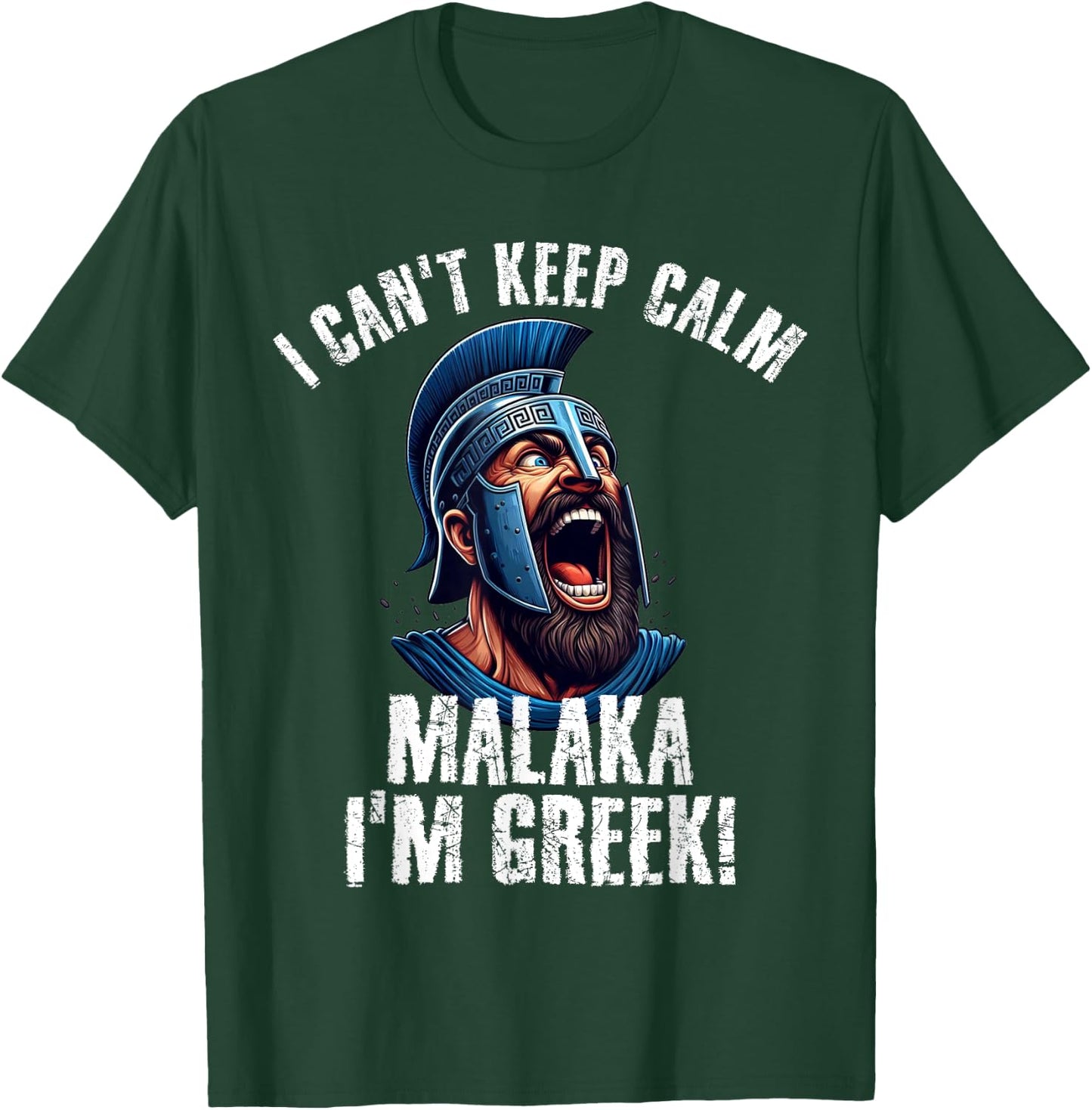 Malaka I Am Greek - Proud Greek Spartans T-Shirt - T-Shirt | Forest
