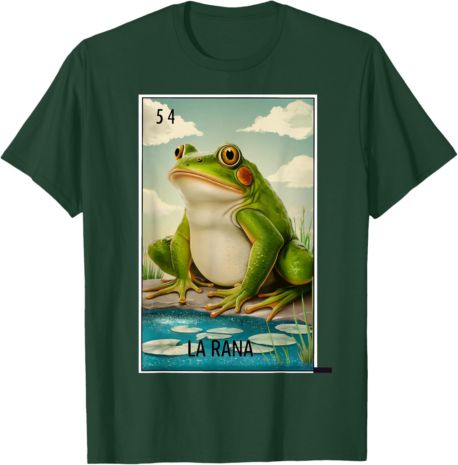 La Rana Card Mexican Lottery Card T-Shirt - T-Shirt | Forest