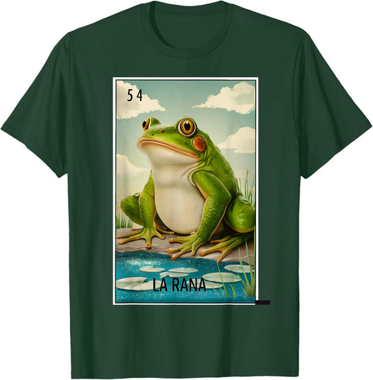 La Rana Card Mexican Lottery Card T-Shirt - T-Shirt | Forest