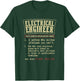 Electrical Engineer Apparel Gift Black Modern Casual T-Shirt - T-Shirt | Forest