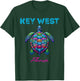 Key West Florida Tribal Beach Sea Turtle T-Shirt - T-Shirt | Forest