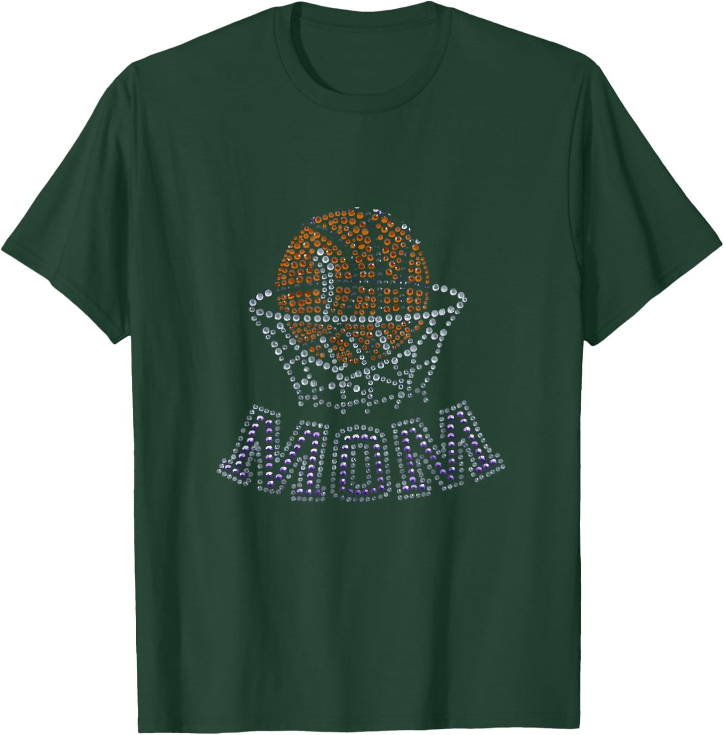 Basketball Mom Cool Diamond Design Art T-Shirt - T-Shirt | Forest